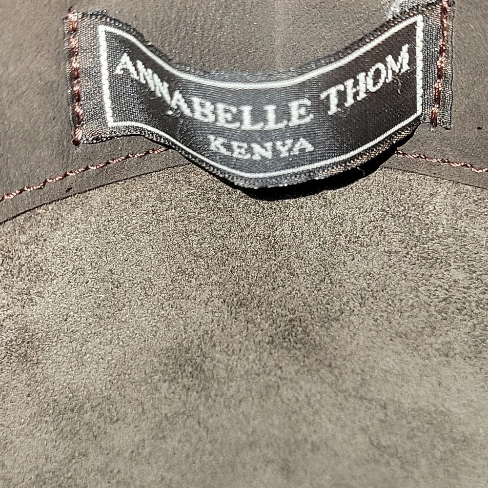 Annabelle Thom Kenya Brown Leather Studded Tote Bag